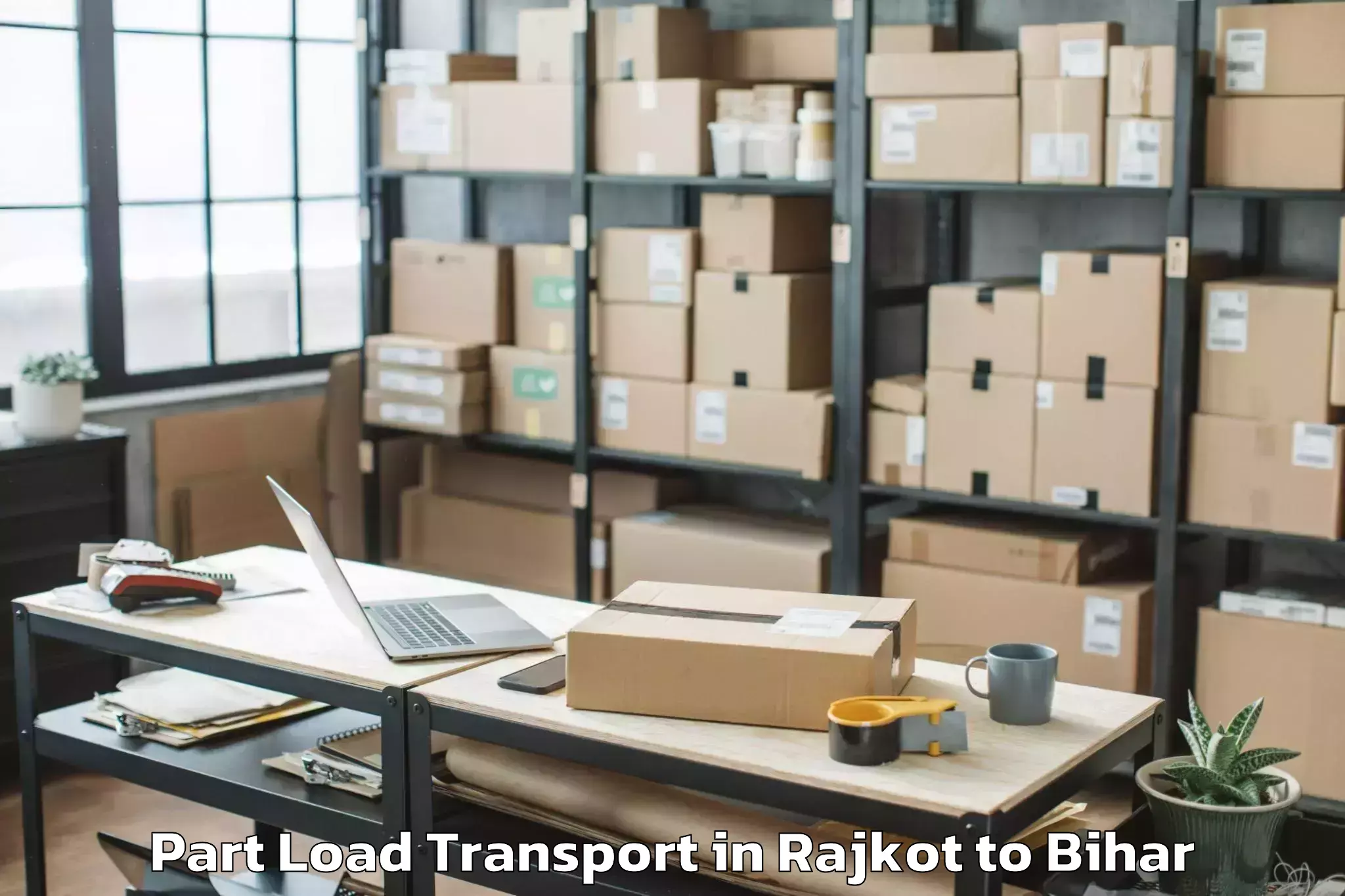 Expert Rajkot to Sagauli Part Load Transport